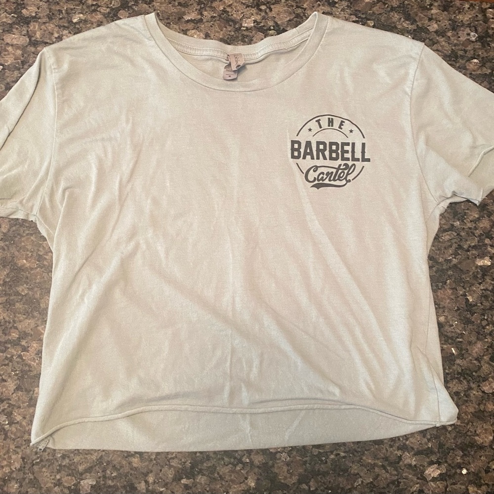 (Lot of 2) Cropped Tees - The Barbell Cartel, Medium